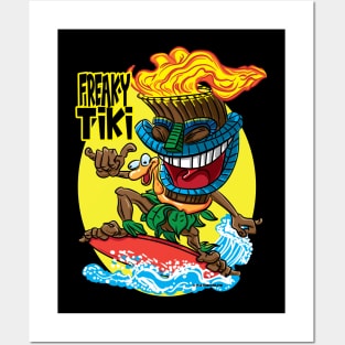 Freaky Tiki Surfer Posters and Art